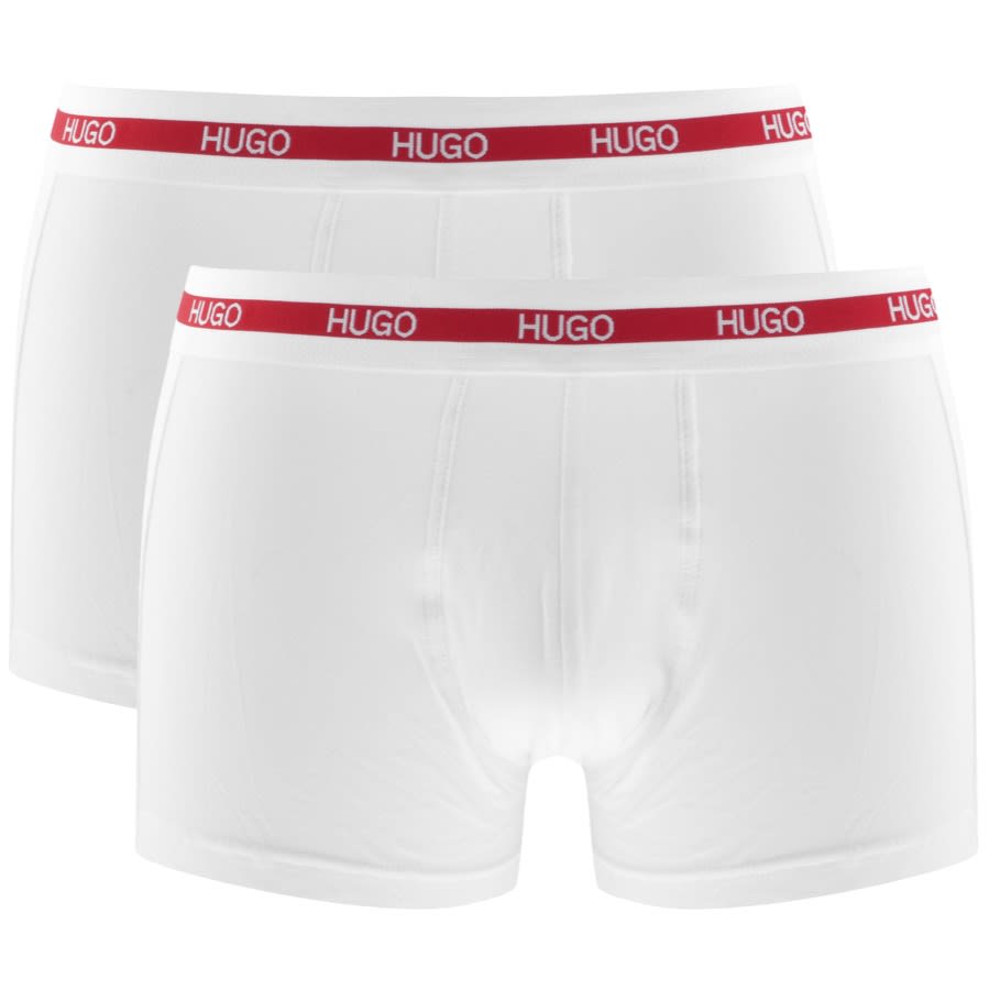 Alternative Image for ProductHUGO Double Pack Boxer Trunks White1